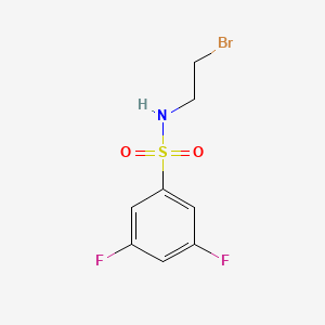 molecular formula C8H8BrF2NO2S B11833985 N-(2-Bromoethyl)-3,5-difluorobenzenesulfonamide 
