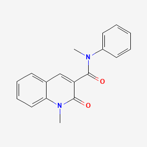 molecular formula C18H16N2O2 B11833996 N,1-Dimethyl-2-oxo-N-phenyl-1,2-dihydroquinoline-3-carboxamide CAS No. 551936-81-3
