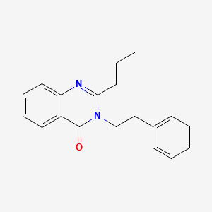 molecular formula C19H20N2O B11834044 3-Phenethyl-2-propyl-3H-quinazolin-4-one CAS No. 732995-39-0
