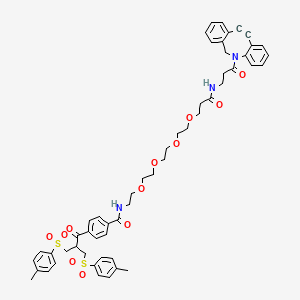 molecular formula C54H59N3O12S2 B11834049 Bis-sulfone-PEG4-DBCO 