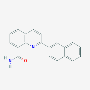 molecular formula C20H14N2O B11834312 2-(Naphthalen-2-yl)quinoline-8-carboxamide CAS No. 655222-66-5