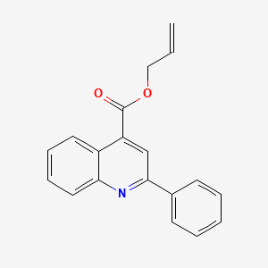molecular formula C19H15NO2 B11834350 Cinchophen allyl ester CAS No. 524-34-5