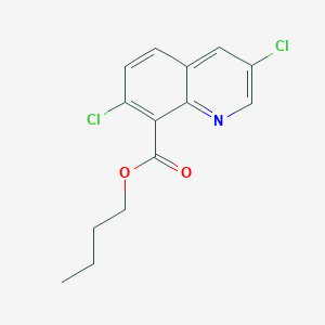 molecular formula C14H13Cl2NO2 B11834488 Butyl 3,7-dichloroquinoline-8-carboxylate CAS No. 381686-74-4