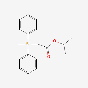 molecular formula C18H22O2Si B11834621 Propan-2-yl [methyl(diphenyl)silyl]acetate CAS No. 87776-13-4