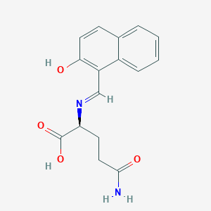 molecular formula C16H16N2O4 B11834623 N~2~-[(2-Oxonaphthalen-1(2H)-ylidene)methyl]-L-glutamine CAS No. 648884-72-4