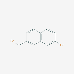 molecular formula C11H8Br2 B11834641 2-Bromo-7-(bromomethyl)naphthalene 