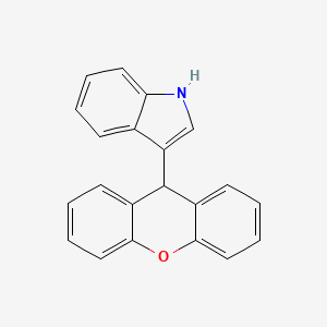 molecular formula C21H15NO B11834675 3-(9H-Xanthen-9-yl)-1H-indole 