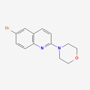molecular formula C13H13BrN2O B11834791 4-(6-Bromoquinolin-2-yl)morpholine 