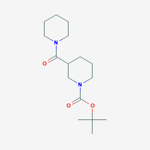 molecular formula C16H28N2O3 B11834793 tert-Butyl 3-(piperidine-1-carbonyl)piperidine-1-carboxylate CAS No. 937724-76-0