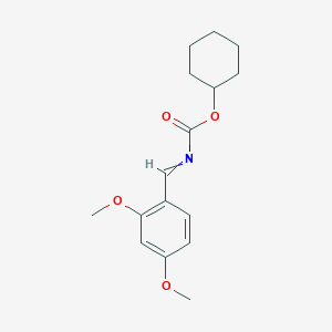 molecular formula C16H21NO4 B11834812 Cyclohexyl 2,4-dimethoxybenzylidenecarbamate 