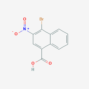 molecular formula C11H6BrNO4 B11834984 4-Bromo-3-nitro-1-naphthoic acid CAS No. 852381-11-4