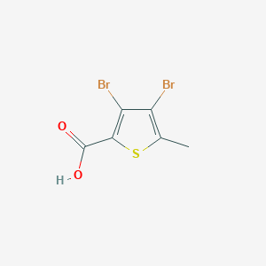 molecular formula C6H4Br2O2S B11835070 3,4-Dibromo-5-methylthiophene-2-carboxylic acid 