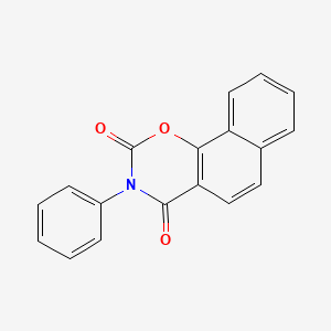 molecular formula C18H11NO3 B11835105 3-Phenyl-2H-naphtho[2,1-e][1,3]oxazine-2,4(3H)-dione CAS No. 62353-82-6