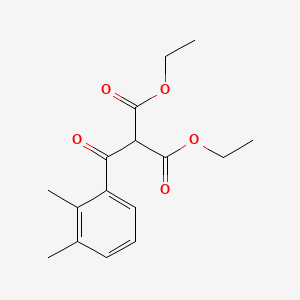 molecular formula C16H20O5 B11835189 Propanedioic acid, 2-(2,3-dimethylbenzoyl)-, 1,3-diethyl ester 
