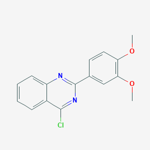 molecular formula C16H13ClN2O2 B11835224 4-Chloro-2-(3,4-dimethoxyphenyl)quinazoline 