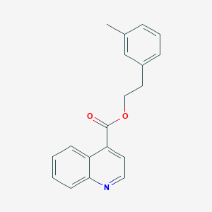 molecular formula C19H17NO2 B11835273 3-Methylphenethyl quinoline-4-carboxylate 