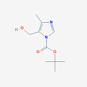 molecular formula C10H16N2O3 B11835310 tert-butyl 5-(hydroxymethyl)-4-methyl-1H-imidazole-1-carboxylate 