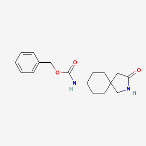 molecular formula C17H22N2O3 B11835402 Benzyl (3-oxo-2-azaspiro[4.5]decan-8-yl)carbamate 