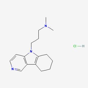molecular formula C16H24ClN3 B11835474 N,N-Dimethyl-3-(6,7,8,9-tetrahydro-5H-pyrido[4,3-b]indol-5-yl)propan-1-amine hydrochloride 