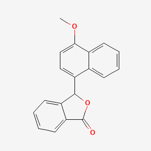 molecular formula C19H14O3 B11836088 3-(4-Methoxy-1-naphthyl)-2-benzofuran-1(3H)-one CAS No. 60049-53-8