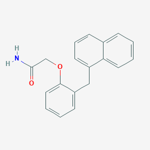 molecular formula C19H17NO2 B11836187 2-{2-[(Naphthalen-1-yl)methyl]phenoxy}acetamide CAS No. 62369-63-5