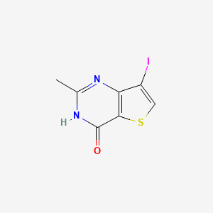 molecular formula C7H5IN2OS B11836313 7-Iodo-2-methylthieno[3,2-d]pyrimidin-4-ol 