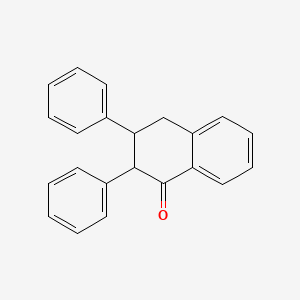 molecular formula C22H18O B11836347 2,3-Diphenyl-3,4-dihydronaphthalen-1(2H)-one 