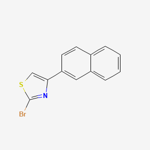 molecular formula C13H8BrNS B11836369 2-Bromo-4-(naphthalen-2-yl)thiazole 
