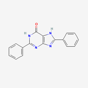 molecular formula C17H12N4O B11836448 2,8-Diphenyl-1H-purin-6(7H)-one CAS No. 54013-62-6