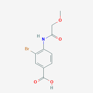 molecular formula C10H10BrNO4 B11836526 3-Bromo-4-(2-methoxyacetamido)benzoic acid CAS No. 1131594-32-5