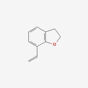 molecular formula C10H10O B11836562 Benzofuran, 7-ethenyl-2,3-dihydro- CAS No. 1001671-64-2