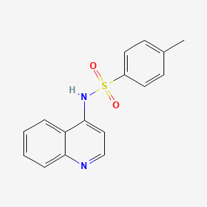 molecular formula C16H14N2O2S B11836671 Benzenesulfonamide, 4-methyl-N-4-quinolinyl- CAS No. 32433-30-0
