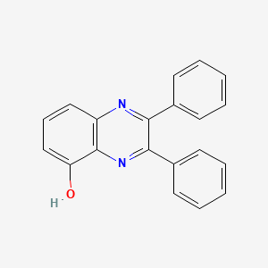 molecular formula C20H14N2O B11836695 5-Quinoxalinol, 2,3-diphenyl- CAS No. 102554-55-2