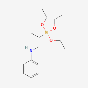molecular formula C15H27NO3Si B11836741 N-(2-(Triethoxysilyl)propyl)aniline CAS No. 53813-19-7