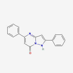 molecular formula C18H13N3O B11836780 2,5-Diphenylpyrazolo[1,5-a]pyrimidin-7-ol CAS No. 5790-45-4
