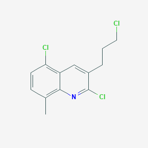 molecular formula C13H12Cl3N B11836823 3-(3-Chloropropyl)-2,5-dichloro-8-methylquinoline CAS No. 948291-96-1