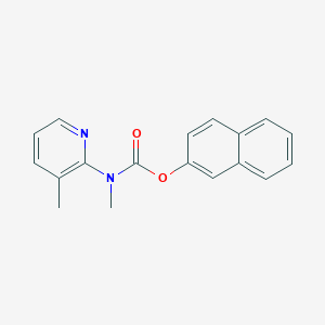 molecular formula C18H16N2O2 B11836875 Naphthalen-2-yl methyl(3-methylpyridin-2-yl)carbamate CAS No. 88678-19-7