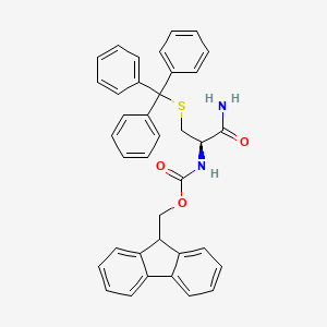 molecular formula C37H32N2O3S B11836909 Fmoc-Cys(Trt)-NH2 