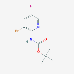 molecular formula C10H12BrFN2O2 B11836949 tert-Butyl (3-bromo-5-fluoropyridin-2-yl)carbamate CAS No. 1666113-03-6