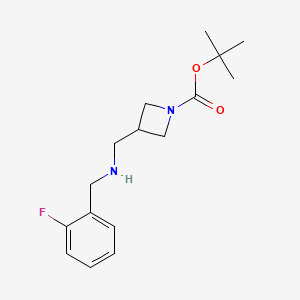 molecular formula C16H23FN2O2 B11837102 tert-Butyl 3-(((2-fluorobenzyl)amino)methyl)azetidine-1-carboxylate CAS No. 887590-08-1