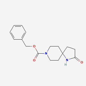 molecular formula C16H20N2O3 B11837124 Benzyl 2-oxo-1,8-diazaspiro[4.5]decane-8-carboxylate 