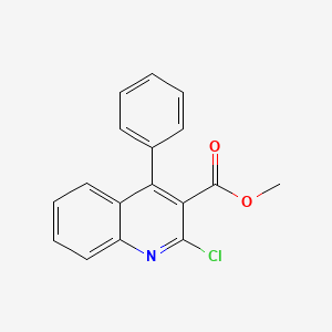 molecular formula C17H12ClNO2 B11837184 Methyl 2-chloro-4-phenylquinoline-3-carboxylate CAS No. 94502-05-3