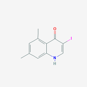 molecular formula C11H10INO B11837232 3-Iodo-5,7-dimethylquinolin-4(1H)-one 