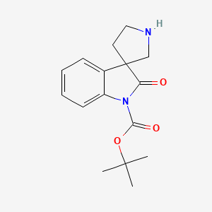 molecular formula C16H20N2O3 B11837260 tert-Butyl 2-oxospiro[indoline-3,3'-pyrrolidine]-1-carboxylate 