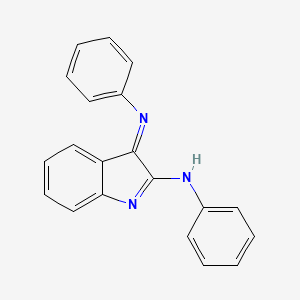 molecular formula C20H15N3 B11837296 N-phenyl-2-phenyliminoindol-3-amine CAS No. 54234-12-7
