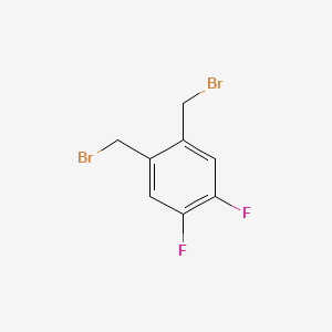 molecular formula C8H6Br2F2 B11837416 1,2-Bis(bromomethyl)-4,5-difluorobenzene 