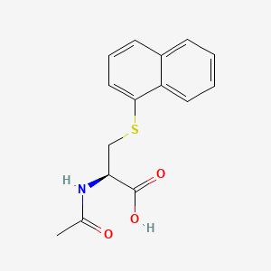 molecular formula C15H15NO3S B11837440 N-Acetyl-S-1-naphthylcysteine CAS No. 51325-34-9