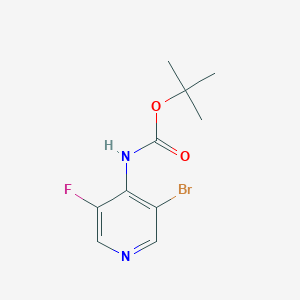 molecular formula C10H12BrFN2O2 B11837511 tert-Butyl (3-bromo-5-fluoropyridin-4-yl)carbamate 