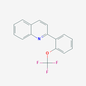 molecular formula C16H10F3NO B11837520 2-(2-(Trifluoromethoxy)phenyl)quinoline 