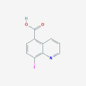 molecular formula C10H6INO2 B11837718 8-Iodoquinoline-5-carboxylic acid 